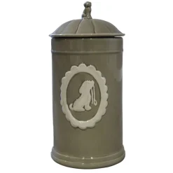 Happy-House Voorraadpot Hond - Hondencadeau - Ø11x21.5 cm Taupe