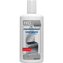 Hg Roestvrijstaal Snel Glans - Schoonmaakmiddelen - 125 ml