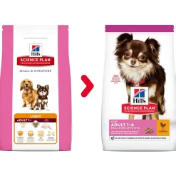 Hill's Canine Adult Light Small&Mini Breed - Hondenvoer - Kip 1.4 kg