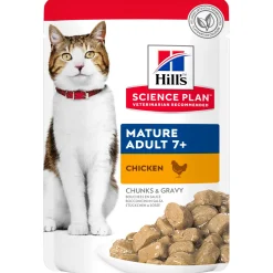 Hill's Feline Maaltijdzakjes Mature Adult - Kattenvoer - Kip 85 g