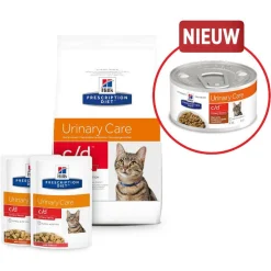 Hill's Prescription Diet C/D Urinary Stress Urinary Care  Maaltijdzakjes - Kattenvoer - Kip 12x85 g