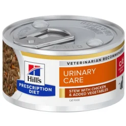 Hill's Prescription Diet C/D Urinary Stress Urinary Care Stoofpotje Blik - Kattenvoer - Kip Groente 82 g