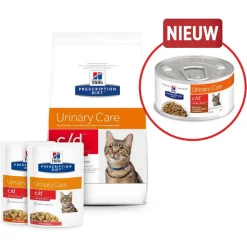 Hill's Prescription Diet C/D Urinary Stress Urinary Care Stoofpotje Blik - Kattenvoer - Kip Groente 82 g