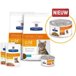 Hill's Prescription Diet C/D Multicare Urinary Care Stoofpotje Blik - Kattenvoer - Kip Groente 82 g