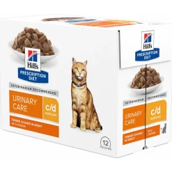 Hill's Prescription Diet C/D Multicare Urinary Care Maaltijdzakjes - Kattenvoer - Kip 12x85 g