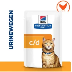Hill's Prescription Diet C/D Multicare Urinary Care Maaltijdzakjes - Kattenvoer - Kip 12x85 g
