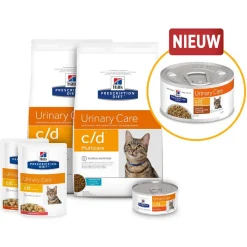 Hill's Prescription Diet C/D Multicare Urinary Care Maaltijdzakjes - Kattenvoer - Kip 12x85 g