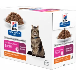 Hill's Prescription Diet Gastrointestinal Biome Digestive+ Fibre Care Pouch - Kattenvoer - 12x85 g