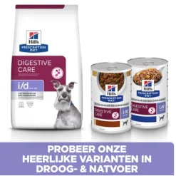Hill's Prescription Diet I/D Digestive Care Low Fat Stoofpotje  Blik - Hondenvoer - Kip Groente 354 g
