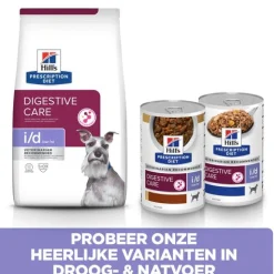 Hill's Prescription Diet I/D Digestive Care Low Fat Stoofpotje  Blik - Hondenvoer - Kip Groente 156 g