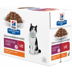 Hill's Prescription Diet I/D Digestive Care Maaltijdzakjes - Kattenvoer - Kip 12x85 g