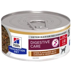 Hill's Prescription Diet I/D Digestive Care Mini Stress Stoofpotje  Blik - Hondenvoer - Kip Groente 156 g