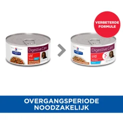 Hill's Prescription Diet I/D Digestive Care Mini Stress Stoofpotje  Blik - Hondenvoer - Kip Groente 156 g