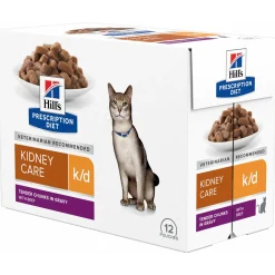 Hill's Prescription Diet K/D Kidney Care Maaltijdzakjes - Kattenvoer - Rund 12x85 g