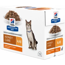 Hill's Prescription Diet K/D Kidney Care Maaltijdzakjes - Kattenvoer - Kip 12x85 g