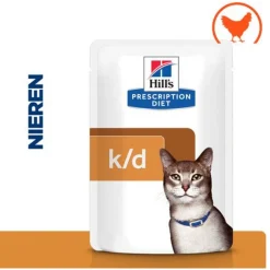 Hill's Prescription Diet K/D Kidney Care Maaltijdzakjes - Kattenvoer - Kip 12x85 g