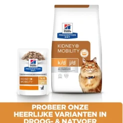 Hill's Prescription Diet K/D + Mobility - Kidney + Joint Care Zak Kip - Kattenvoer