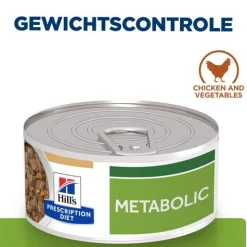 Hill's Prescription Diet Metabolic Weight Management Stoofpotje Blik - Hondenvoer - Kip Groente 156 g