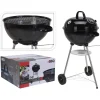 Homestyle Bbq Bolvorm Houtskool Met Thermometer - Barbecue - Zwart