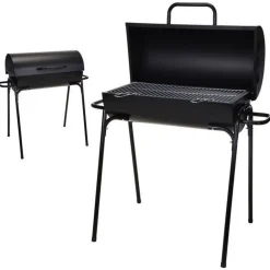 Homestyle Bbq Cilinder Diameter 33cm - Barbecue - 33x63x89 cm Zwart