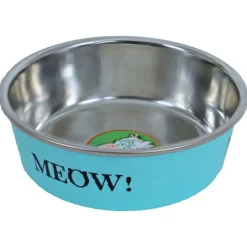 Homestyle Kat Eetbak Meow - Kattenvoerbak - Ø11 cm Mintgroen