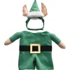 Homestyle Kerst Elfenpak - Hondenkleding - 21 cm Groen Wit Zwart Kerst