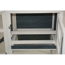 Homestyle Konijnenhok Rome - Dierenverblijf - 152x60x96 cm Wit