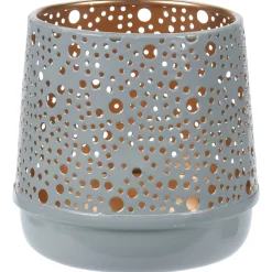 Homestyle Theelichthouder - Decoratie - 12 cm Grijs