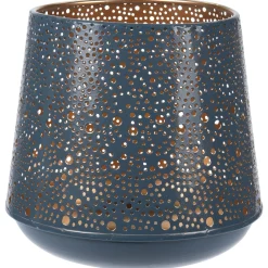 Homestyle Theelichthouder - Decoratie - 20 cm Blauw