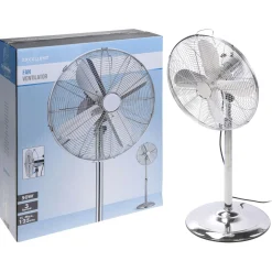 Homestyle Ventilator Staand Model - Statiefventilator - Ø40 cm Chroom