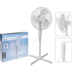 Homestyle Ventilator Staand Model - Statiefventilator - Ø40x125 cm Wit