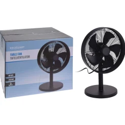 Homestyle Ventilator Tafel Model - Ventilator - Ø30 cm Zwart