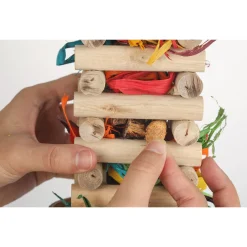 Homestyle Vogelspeelgoed Stacker - Vogelspeelgoed - 33x11 cm