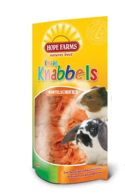 Hope Farms Knaagknabbels Wortelschijfjes - Knaagdiersnack - 50 g