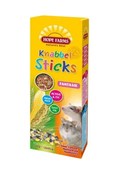 Hope Farms Knabbelsticks Rat-Muis-Hamster - Knaagdiersnack - Mais 2x55 g