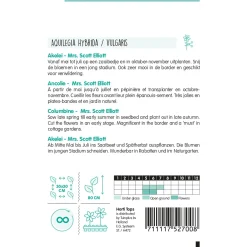 Hortitops Aquilegia - Akelei Mrs. Scott Elliott - Bloemenzaden - 500 mg