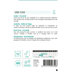 Hortitops Arabis - Scheefkelk Snowball - Bloemenzaden - 250 mg