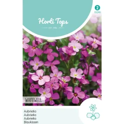 Hortitops Aubrietia - Blauwkussen Whitewell Gem - Bloemenzaden - 200 mg