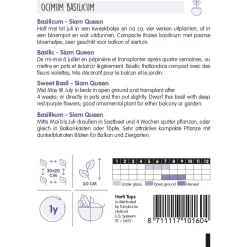 Hortitops Basilicum Siam Queen - Kruidenzaden - 200 mg