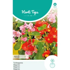 Hortitops Begonia - Tuinbegonia Gemengd - Bloemenzaden - 50 mg