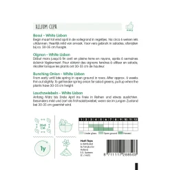 Hortitops Bosui White Lisbon - Groentezaden - 4 g