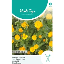 Hortitops Calendula - Akkergoudsbloem - Bloemenzaden - 2 g