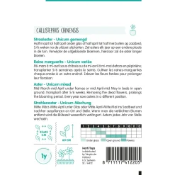 Hortitops Callistephus - Staalaster Unicum Gemengd - Bloemenzaden - 1 g