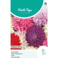 Hortitops Callistephus - Zomeraster Koningin Der Hallen Gemengd - Bloemenzaden - 1 g