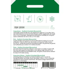 Hortitops Capucijners Ezetha’s Krombek Blauwschok - Groentezaden - 100 g