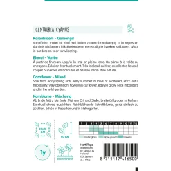 Hortitops Centaurea - Korenbloem Gemengd - Bloemenzaden - 1.5 g