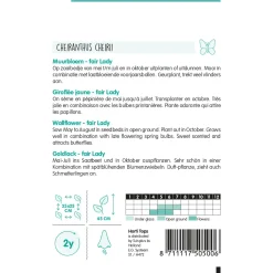 Hortitops Cheiranthus - Muurbloem Fair Lady Gemengd - Bloemenzaden - 750 mg