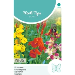 Hortitops Cheiranthus - Muurbloem Fair Lady Gemengd - Bloemenzaden - 750 mg
