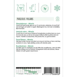 Hortitops Chinese Boontjes Miracle - Groentezaden - 250 g