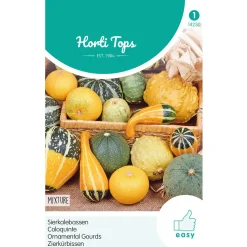 Hortitops Cucurbita - Sierkalebas Kleinvruchtig Gemengd - Bloemenzaden - 2 g